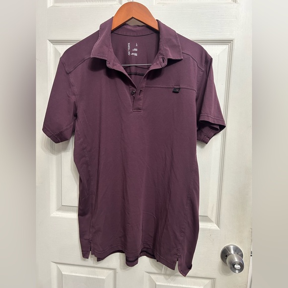 Arc’teryx polo shirt men’s size Large purple color - Picture 1 of 4